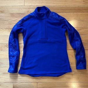 Athleta quilted puff quarter zip
